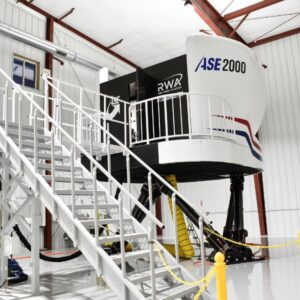 An outside view of the CE500 simulator