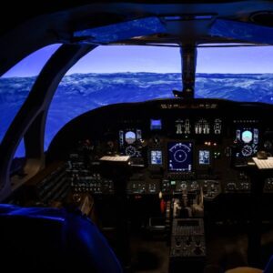 A cessna citation ultra cockpit