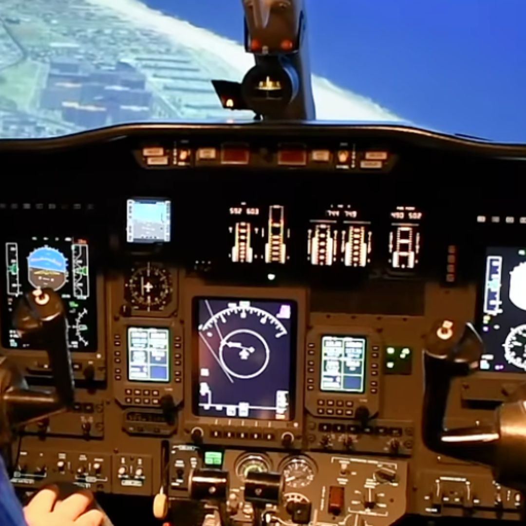 CE 500 training cockpit view