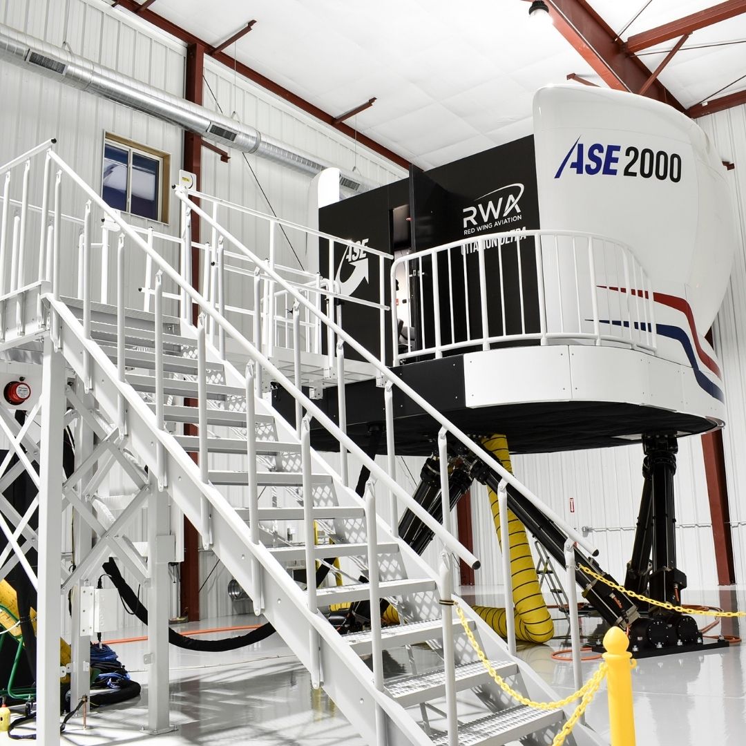 A flight simulator